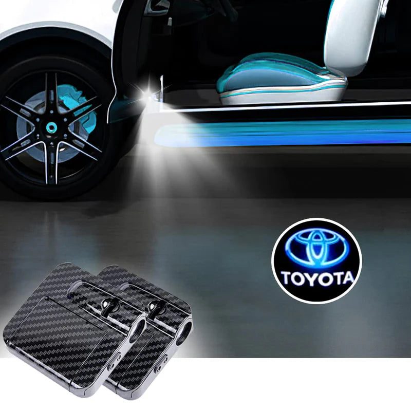 Toyota Wireless LED Door Welcome Logo Projector Lights 2 Pcs
