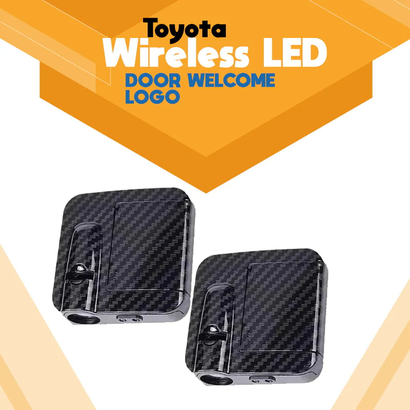 Toyota Wireless LED Door Welcome Logo Projector Lights 2 Pcs