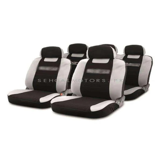 Seat Covers Black Gray - Fabric Seat Cover | Soft Cloth Type Seat Cover