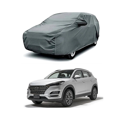 Car Anti-Scratch / Dust Proof / All Weather Proof Top Cover Pvc Material Hyundai Tucson 2021 Grey Zipper Bag Pack Vp (China)